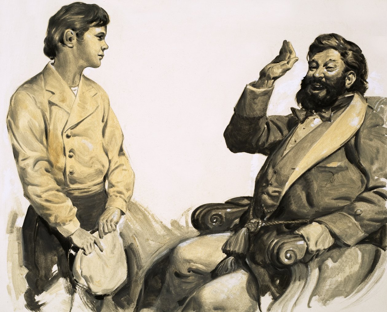 Pierre Brazza sagde, at han havde en ambition om at blive sømand, til stor morskab for hans onkel Guiseppe. af English School