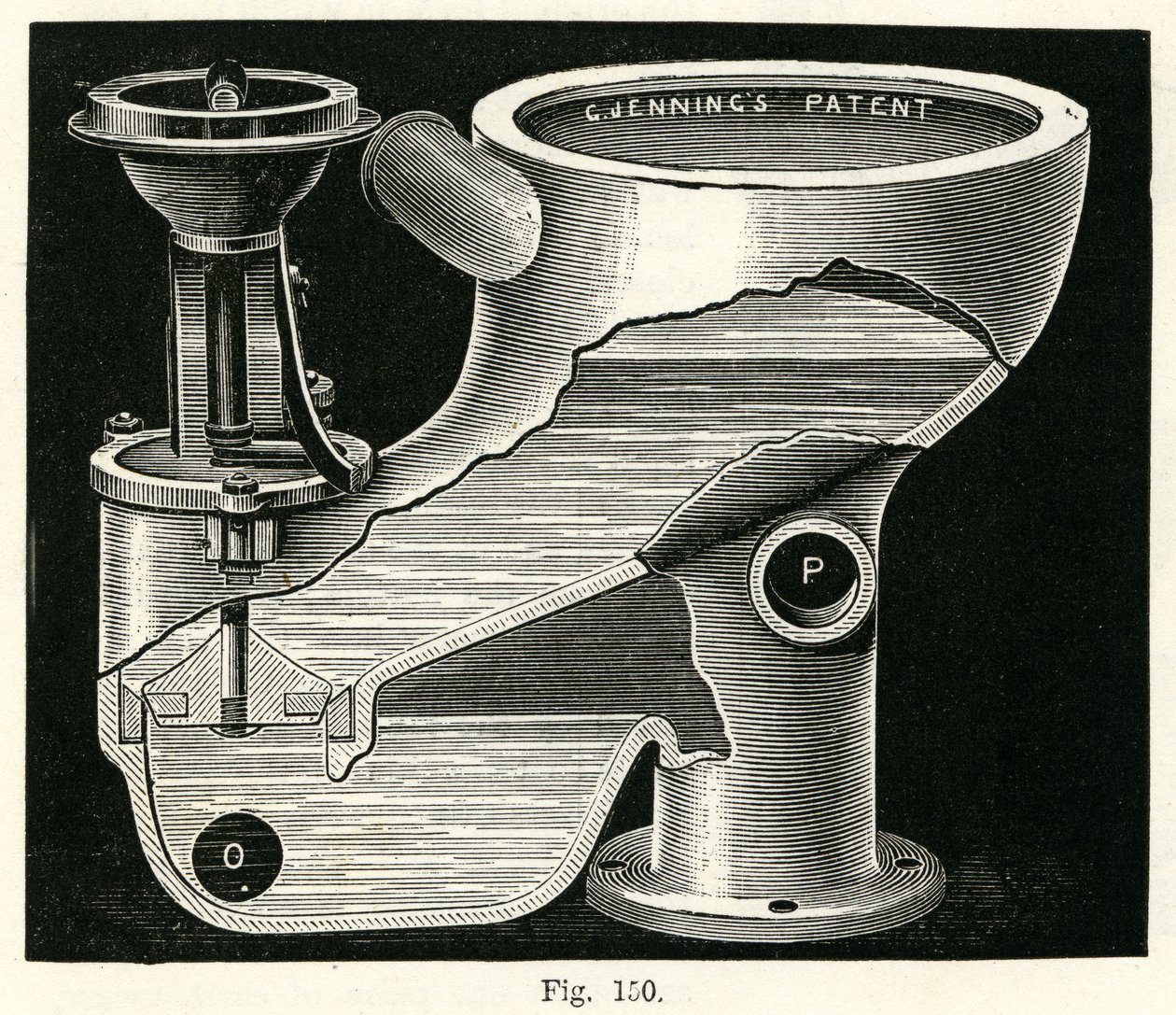 Stempelventilskab, 1870 af English School
