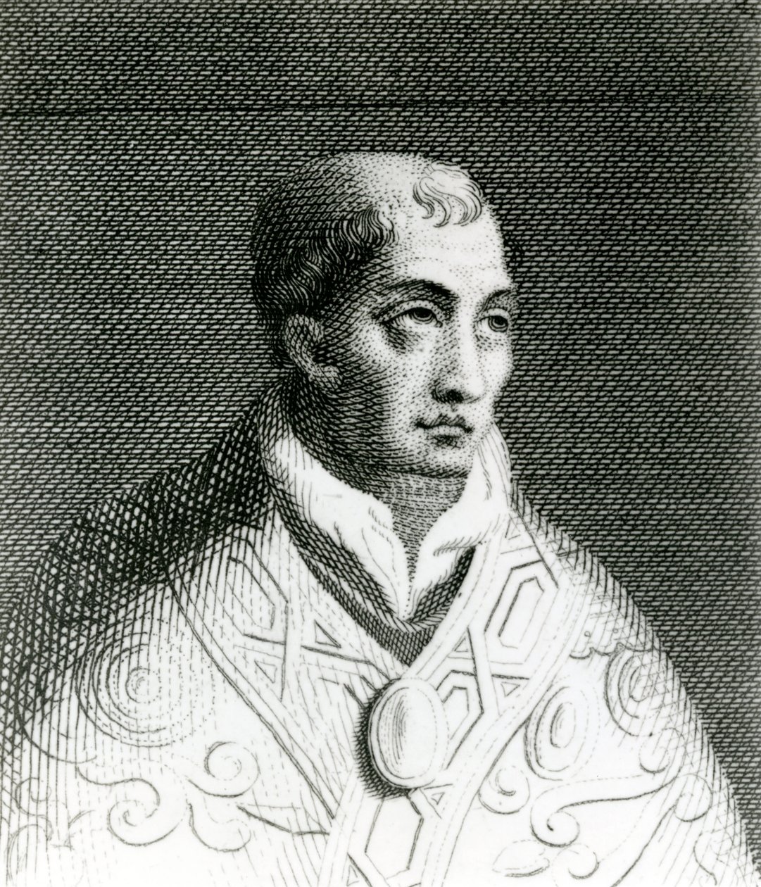 Pave Johannes VIII (820-82) (stik) af English School