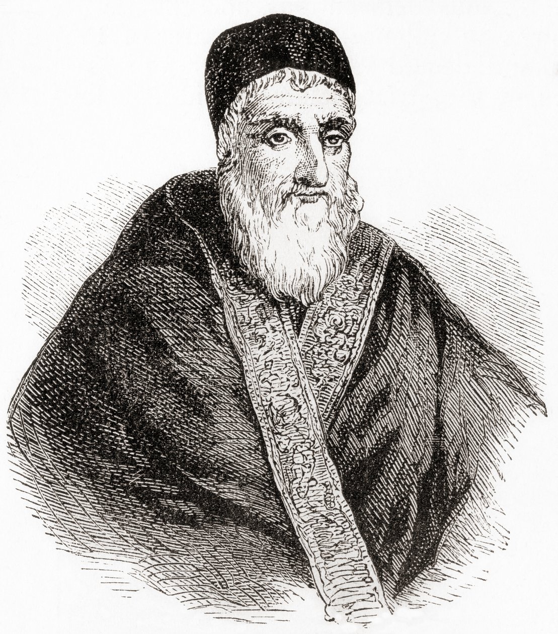 Pave Sixtus V eller Xystus V, født Felice Peretti di Montalto, fra Ward and Lock
