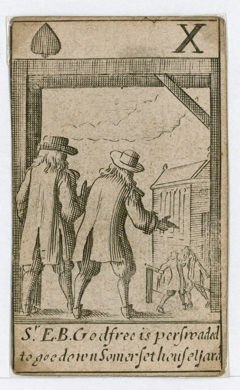 Popish Plot spillekort (gravering) af English School