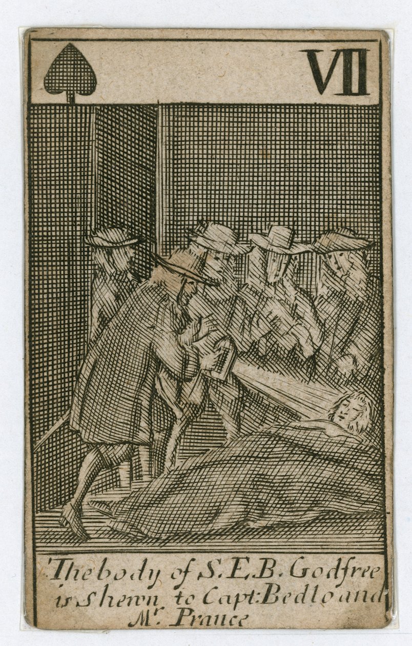 Popish Plot spillekort (gravering) af English School
