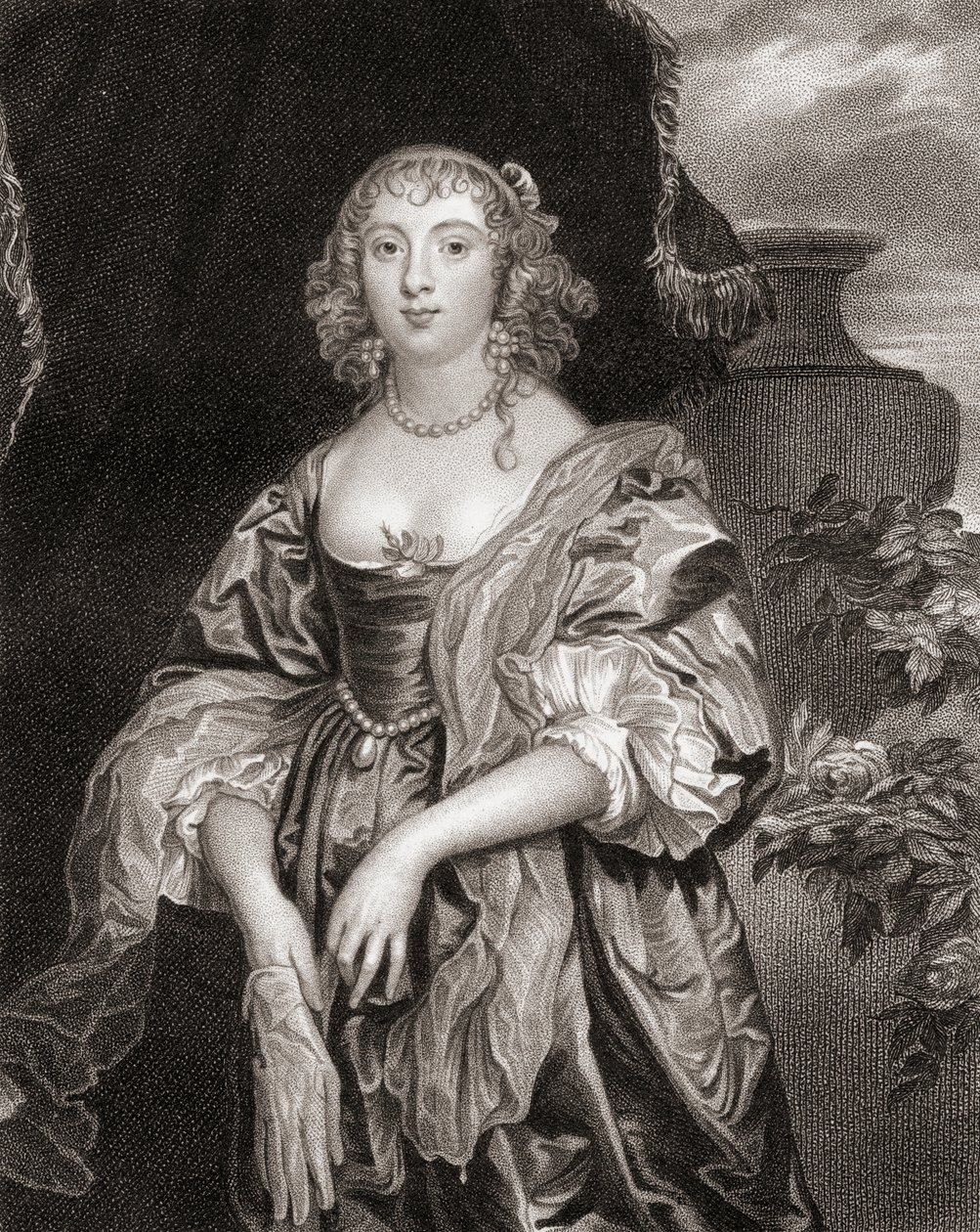 Portræt af Anne Carre, grevinde af Bedford (1620-84), fra Lodges British Portraits, 1823 af English School
