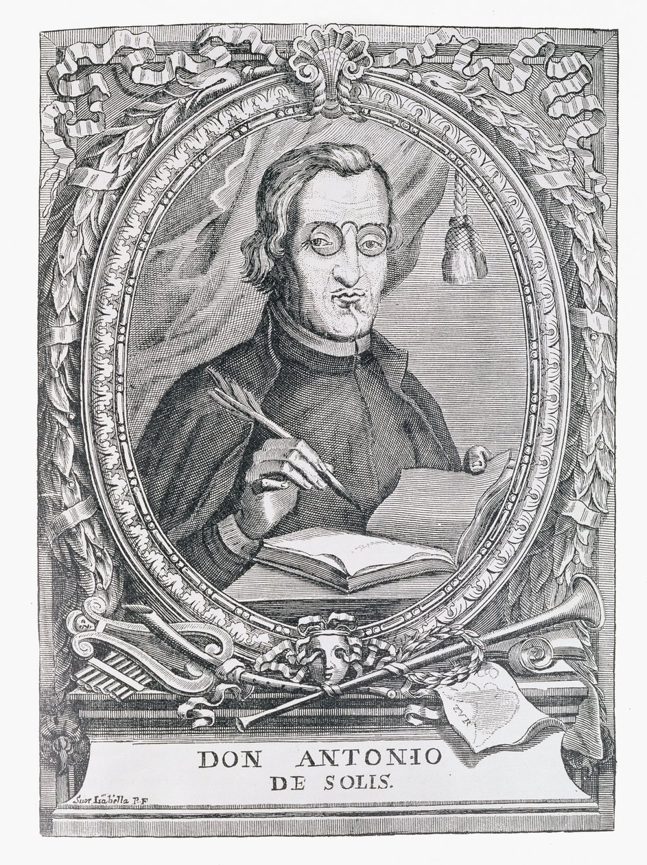 Portræt af Antonio de Solis y Rivadeneira (1610-86) fra 