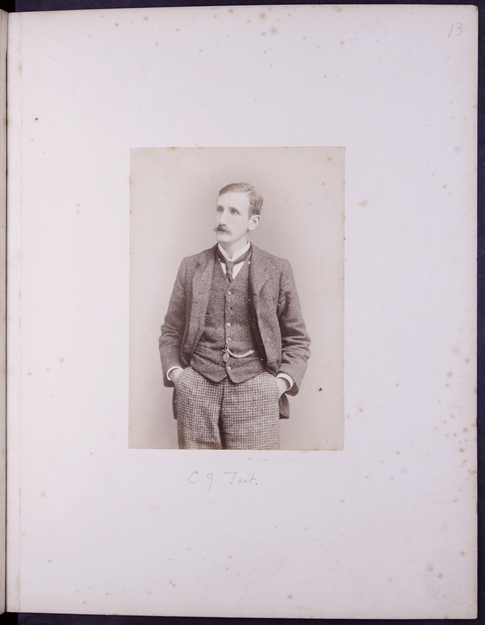 Portræt af CJ Tait, ca. 1900 (s/h-foto) af English School