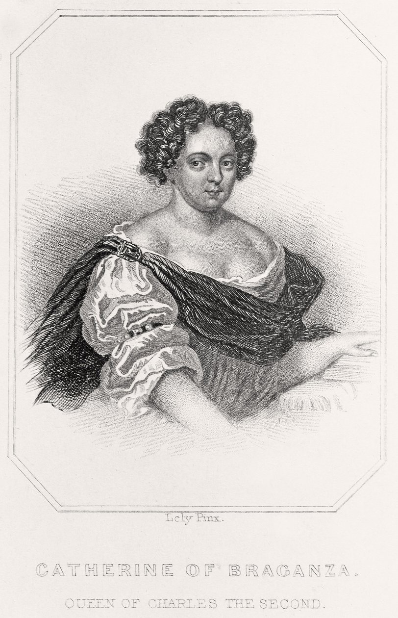 Portræt af Catherine af Braganza af English School