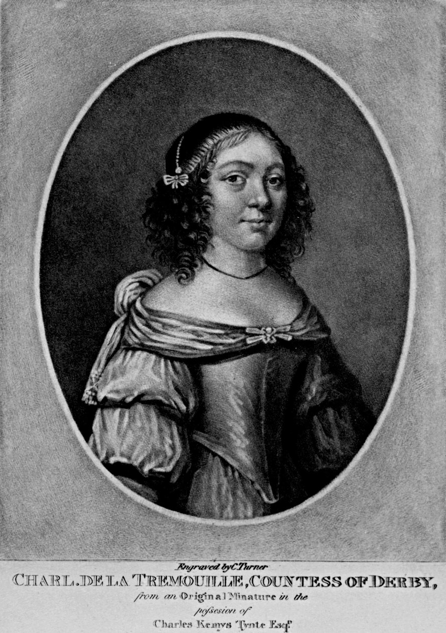 Portræt af Charlotte, grevinde af Derby, fra 