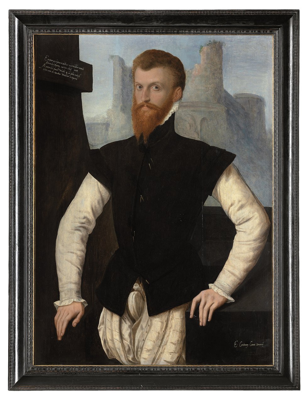 Portræt af Edward Courtenay, 1. jarl af Devon, ca. 1555 af English School
