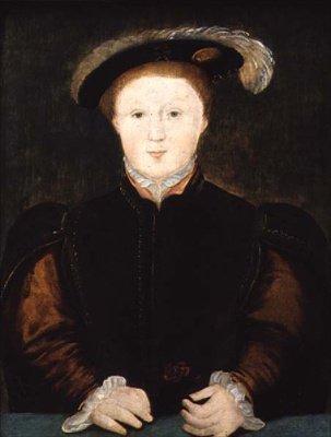 Portræt af Edward VI (1537-53) af English School