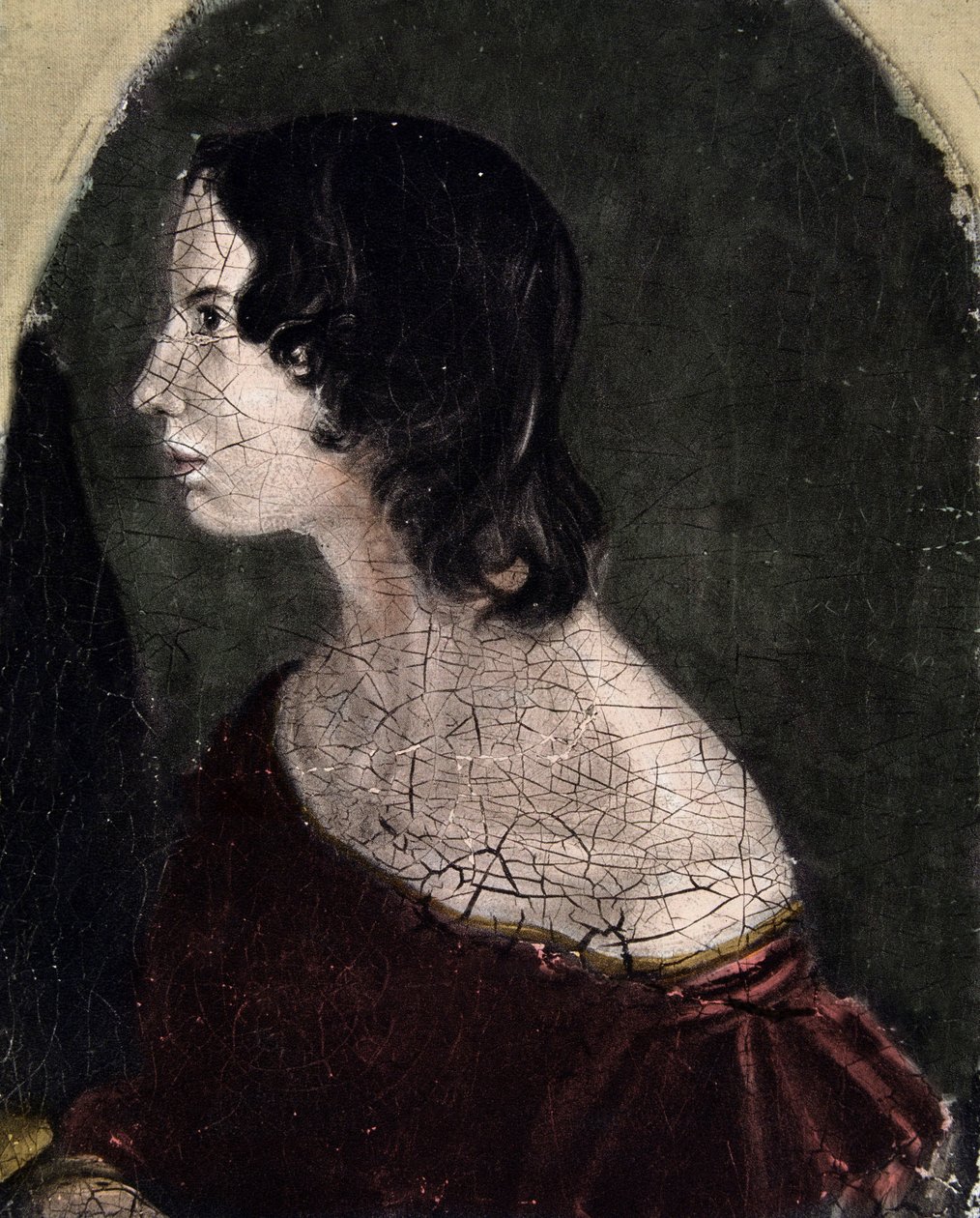 Portræt af Emily Jane Bronte Britisk digter og forfatter (1818-1848) National Portrait Gallery af English School