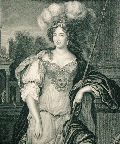Portræt af Frances Teresa Stuart (1647-1702) hertuginde af Richmond og Lennox, fra 