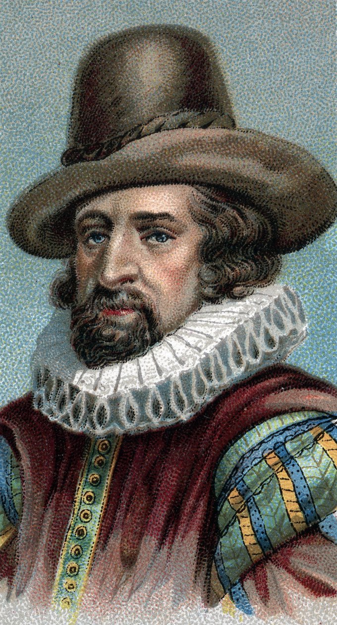 Portræt af Francis Bacon (London af English School