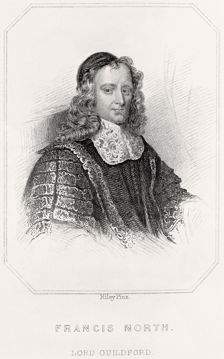 Portrait of Francis North, Lord Guildford, 1835dani af English School