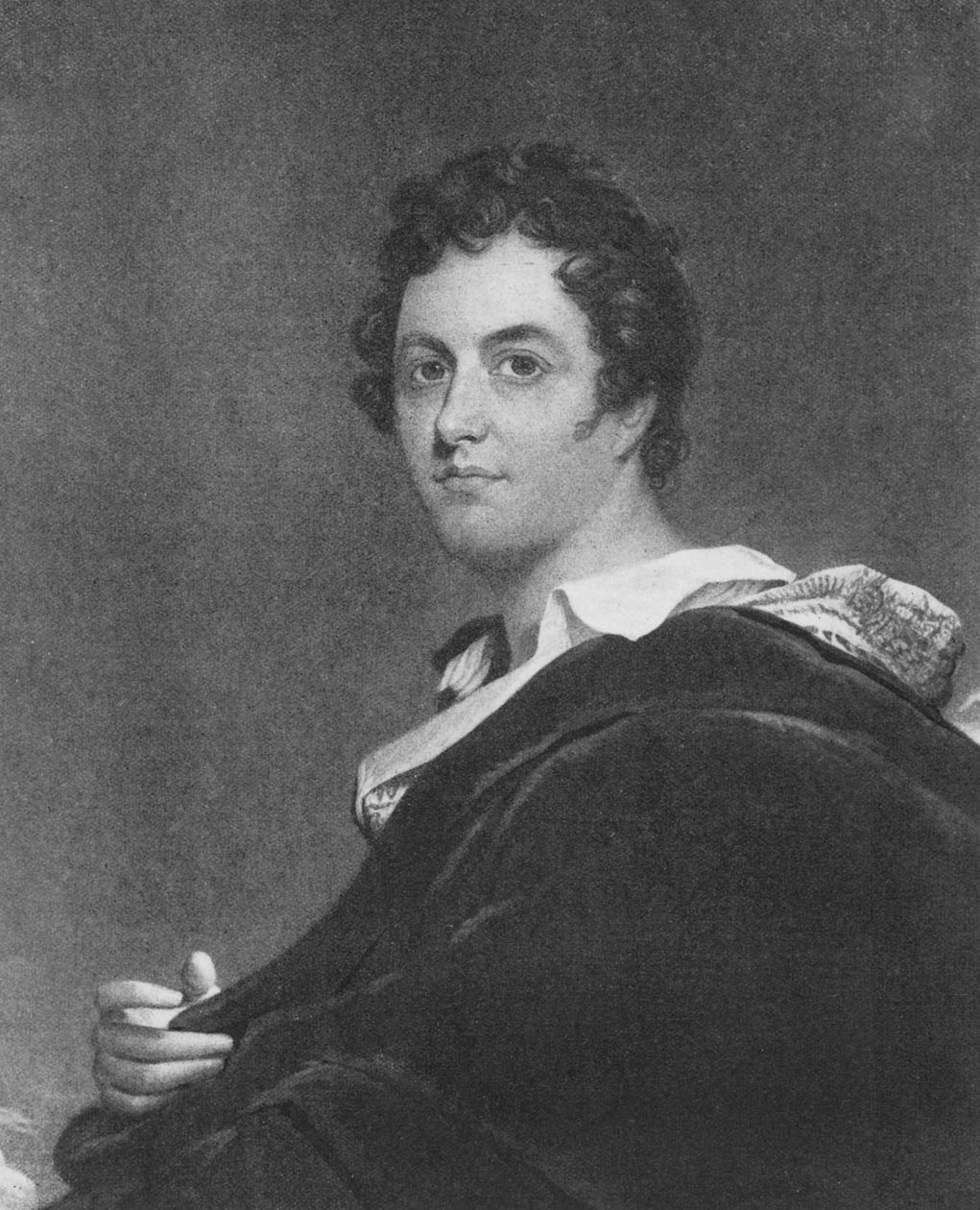 Portræt af George Gordon, 6. Lord Byron af Rochdale (1788-1824) af English School