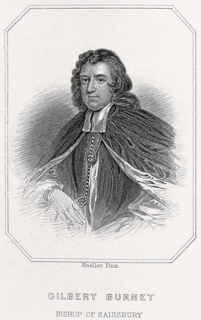 Portræt af Gilbert Burnet, biskop af Salisbury af English School