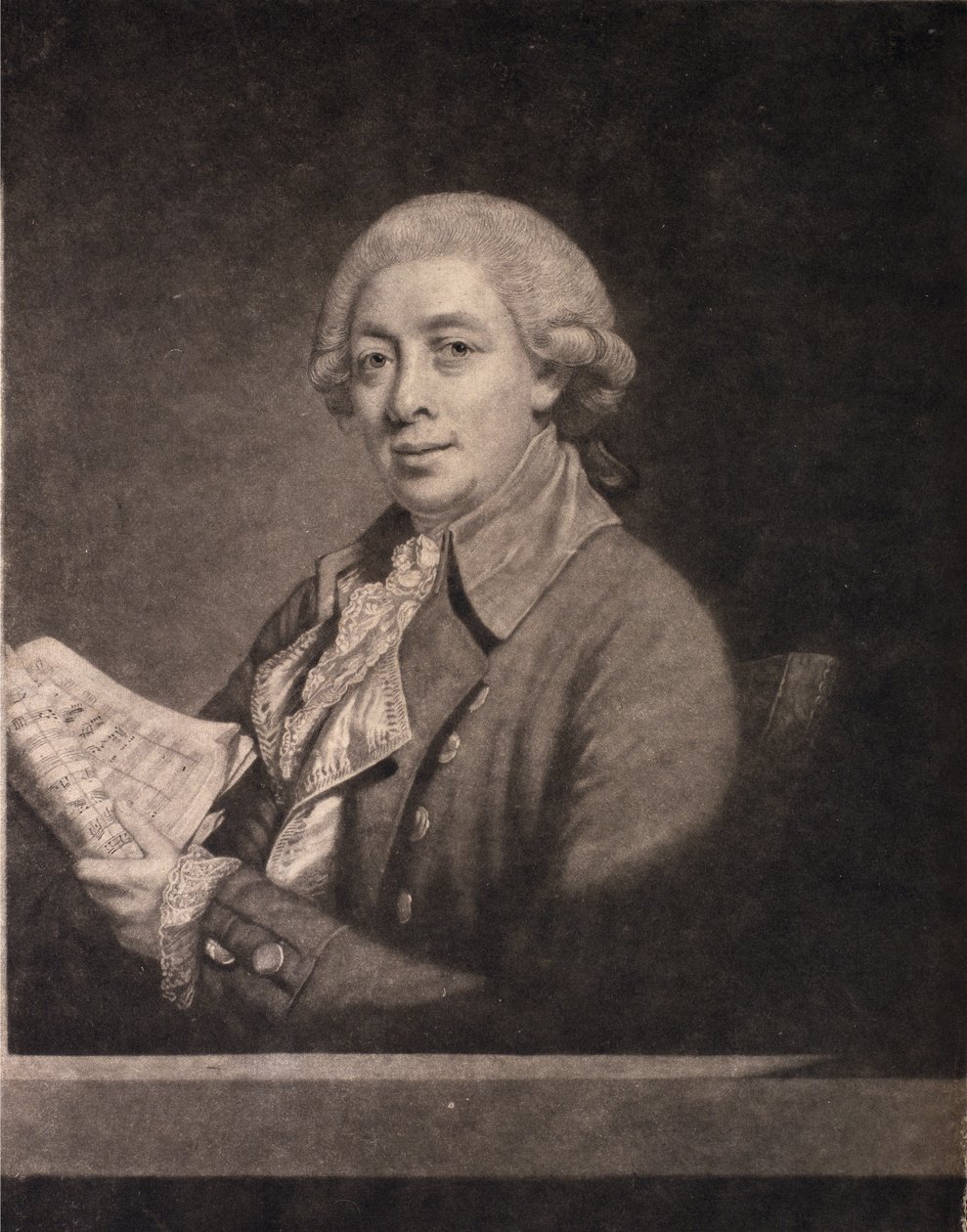 Portræt af Giusto Ferdinando Tenducci (1736-1800) 1782 af English School