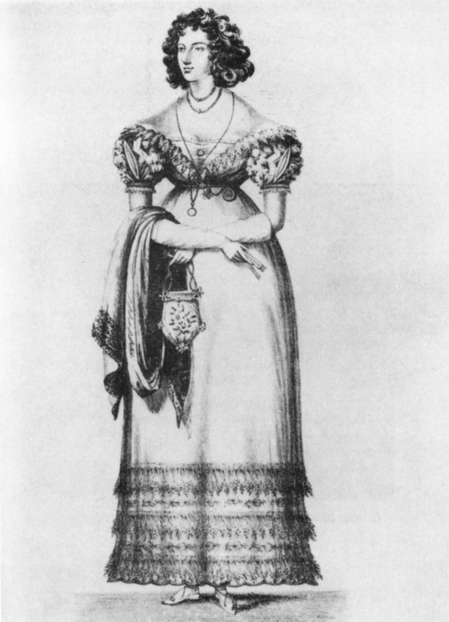Portræt af Harriette Wilson (1789-1846) af English School