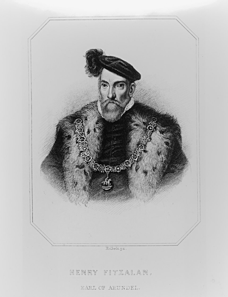 Portræt af Henry Fitzalan, 12. jarl af Arundel (ca. 1512-1580) fra "Lodge