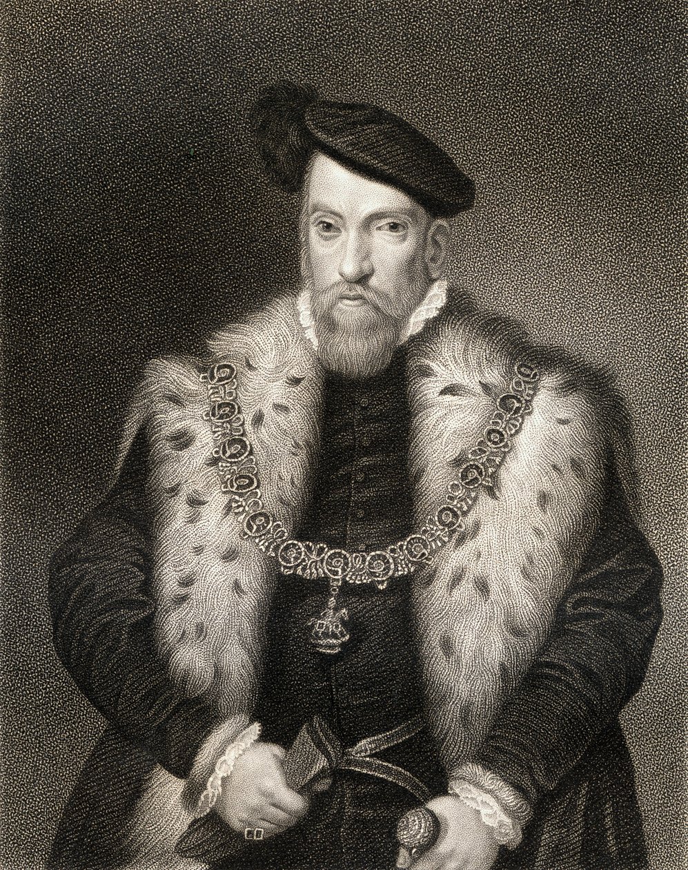 Portræt af Henry Fitzalan, 12. jarl af Arundel, fra Lodges British Portraits, 1823 af English School