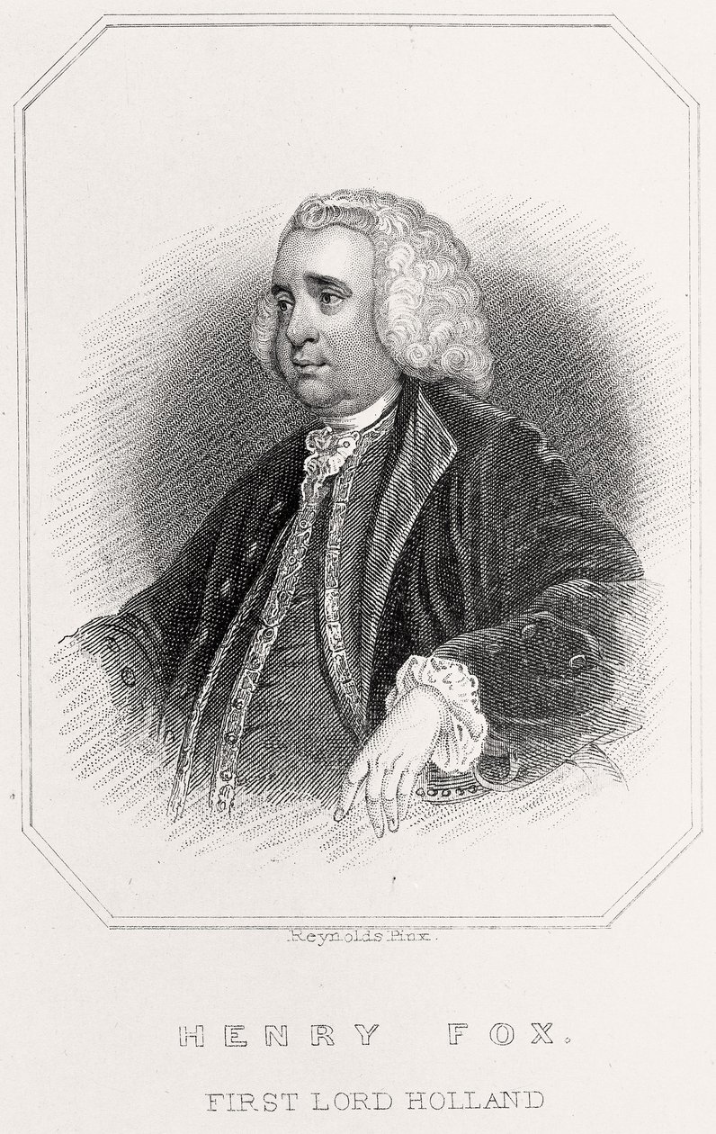 Portrait of Henry Fox, 1st Lord Holland, 1835dani af English School