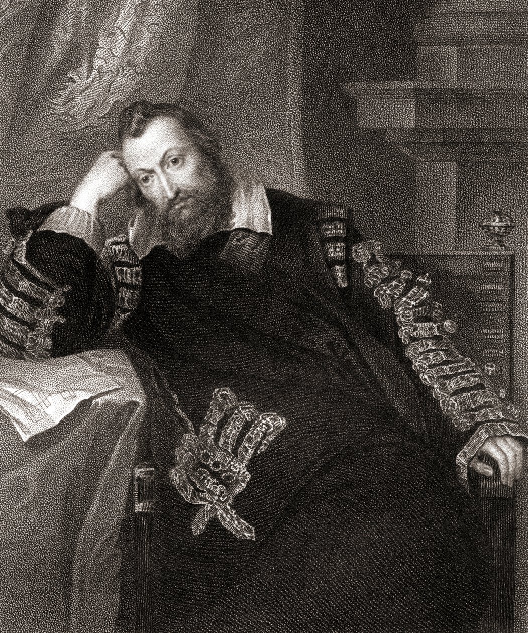 Portræt af Henry Percy, fra Lodges British Portraits, 1823 af English School