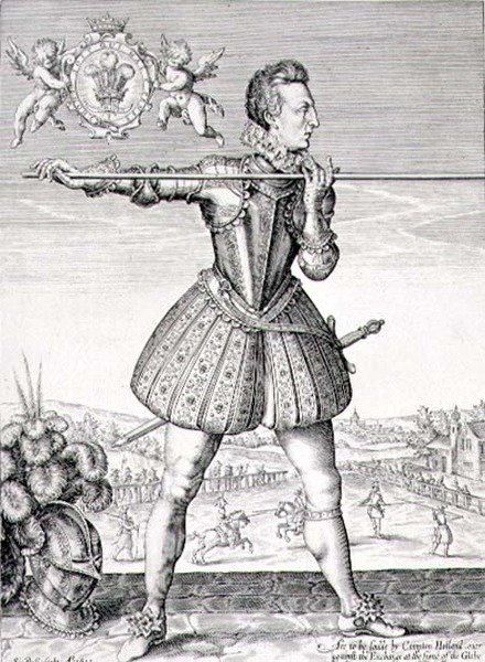 Portræt af Henry, Prince of Wales (1594-1612) graveret af Simon de Passe (1595-1647) 1612 (gravering) af English School