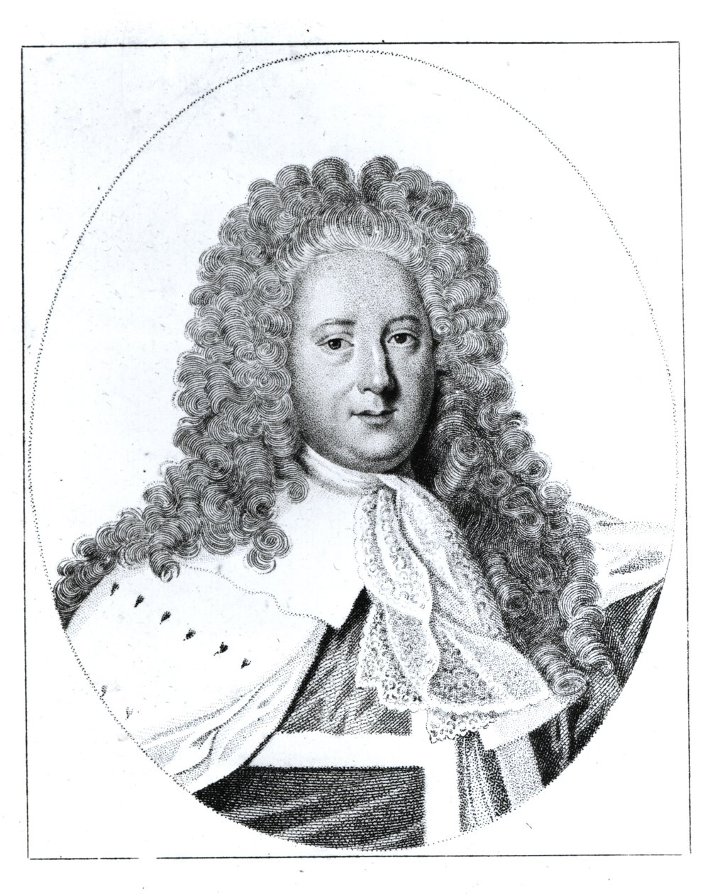 Portræt af Henry St. John (1678-1751) 1. Viscount Bolingbroke af English School