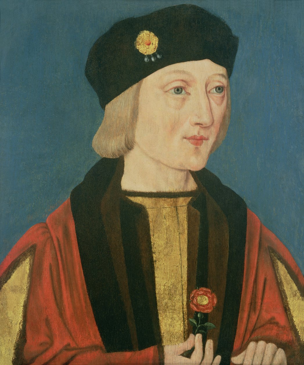 Portræt af Henrik VII (1457-1509), c.1510-20 af English School