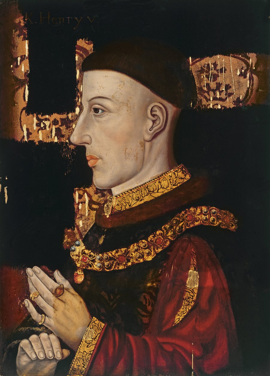 Portræt af Henrik V (1387-1422) (under restaurering) (se 99913) af English School