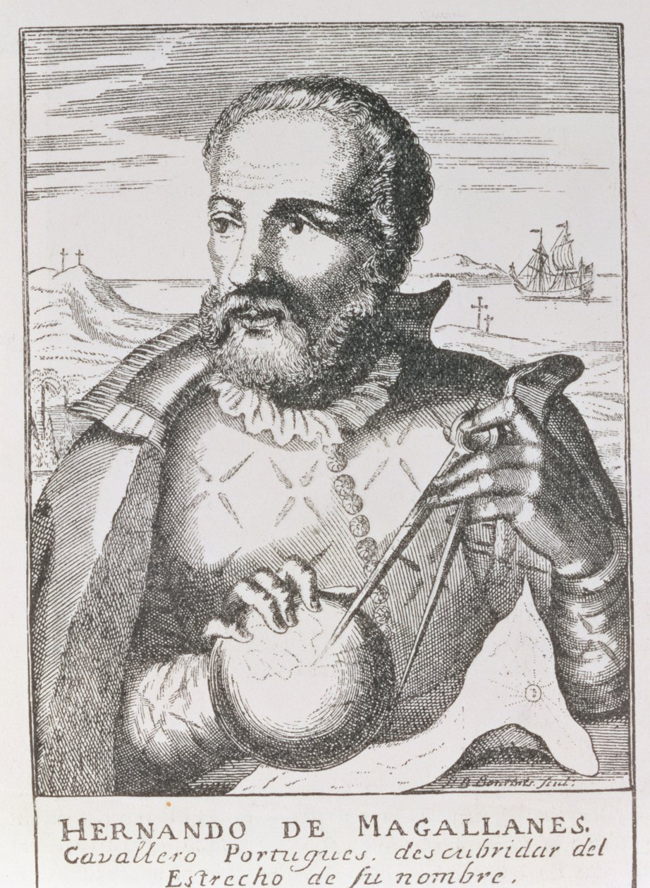Portræt af Hernando de Magallanes (ca. 1480-1521) fra 