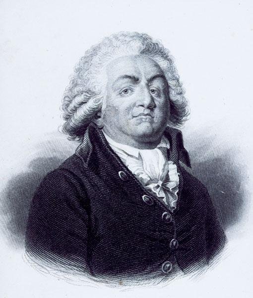 Portræt af Honore-Gabriel Riqueti (1749-91) greve af Mirabeau (stik) af English School