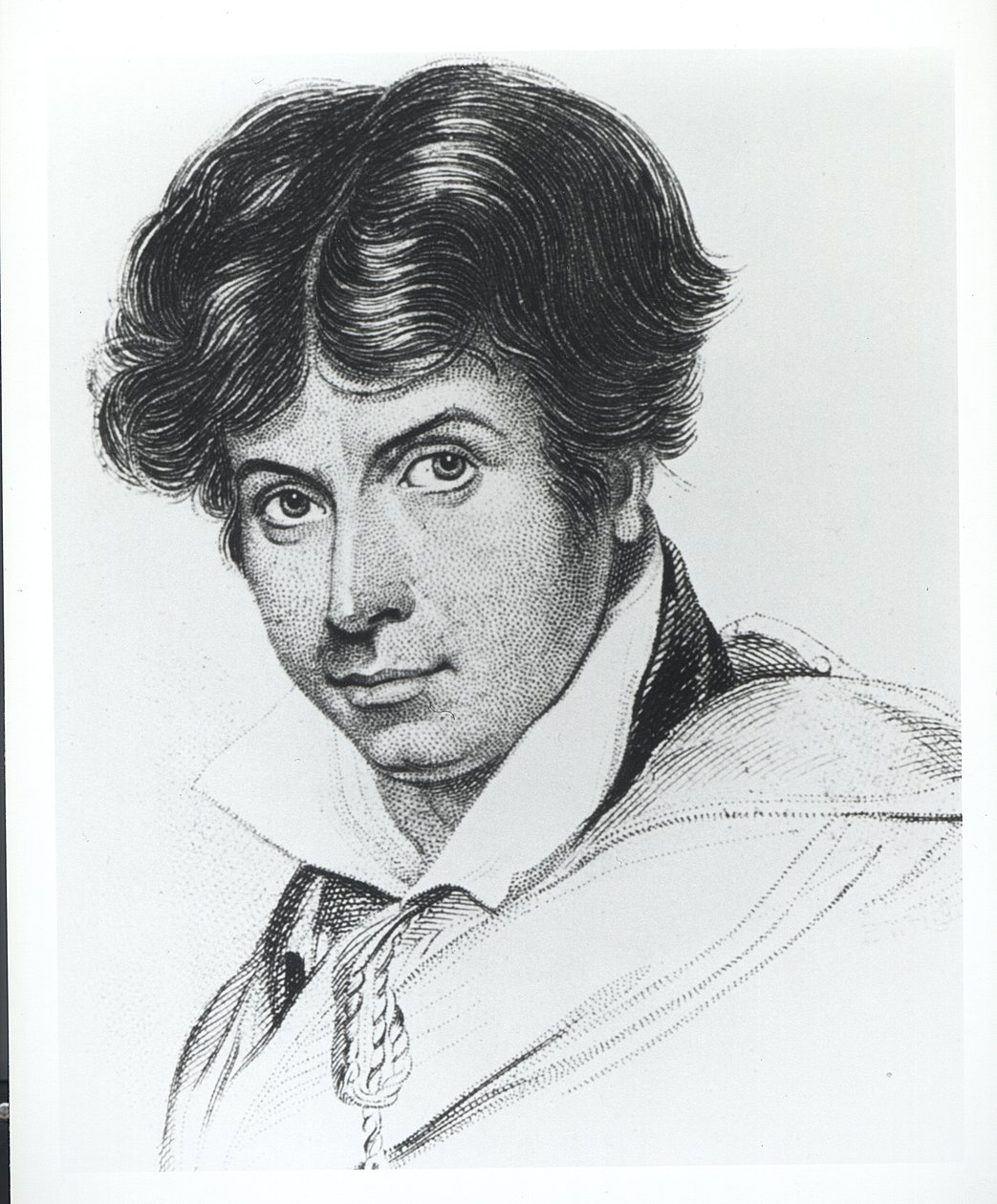 Portræt af James Henry Leigh Hunt (1784-1859) af English School