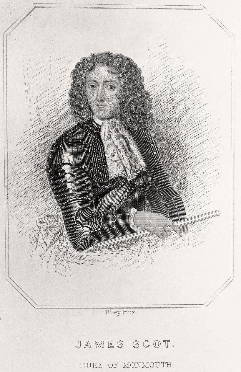 Portrait of James Scott, Duke of Monmouth, 1835 dani af English School