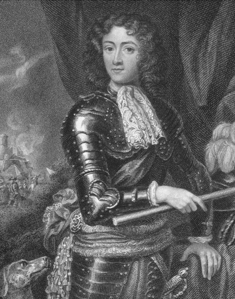 Portræt af James Scott (1649-85) Duke of Monmouth, fra 