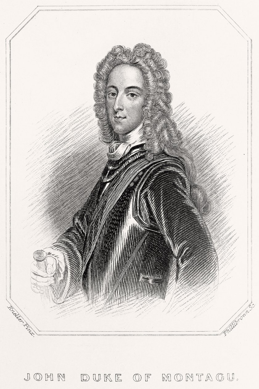 Portrait of John Duke of Montagu, 1835dani af English School