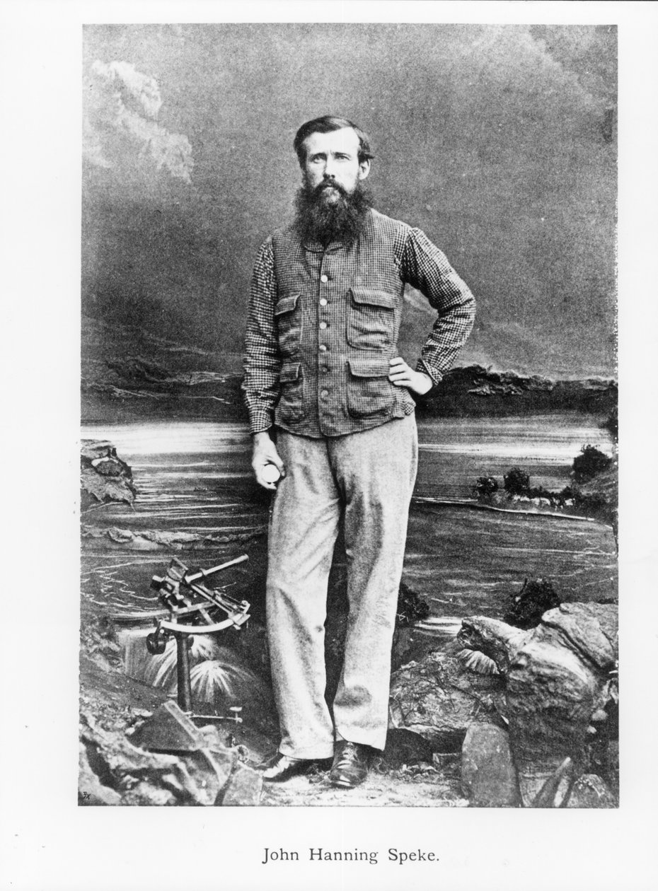 Portræt af John Hanning Speke (1827-64) af English School