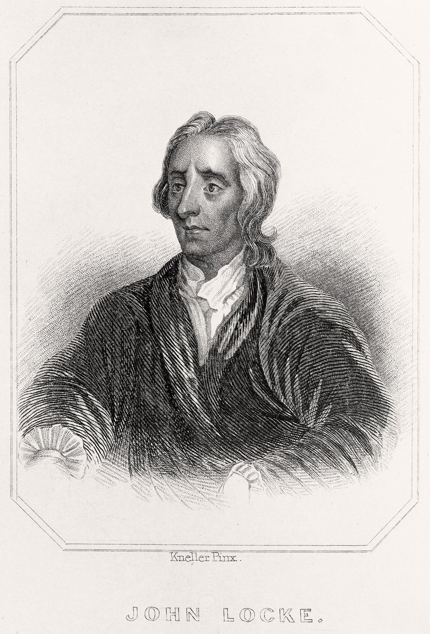 Portrait of John Locke, 1835dani af English School