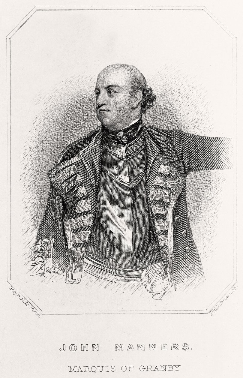 Portrait of John Manners, Marquis of Granby, 1835dani af English School