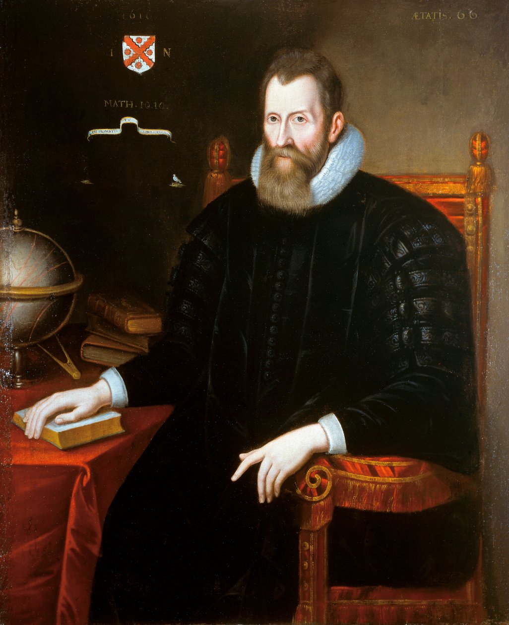 Portræt af John Napier af English School