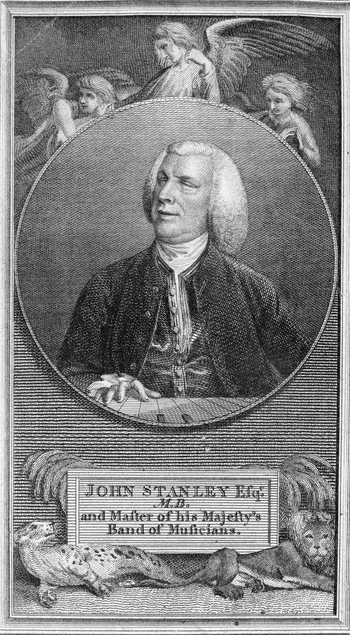 Portræt af John Stanley (1712-86) af English School