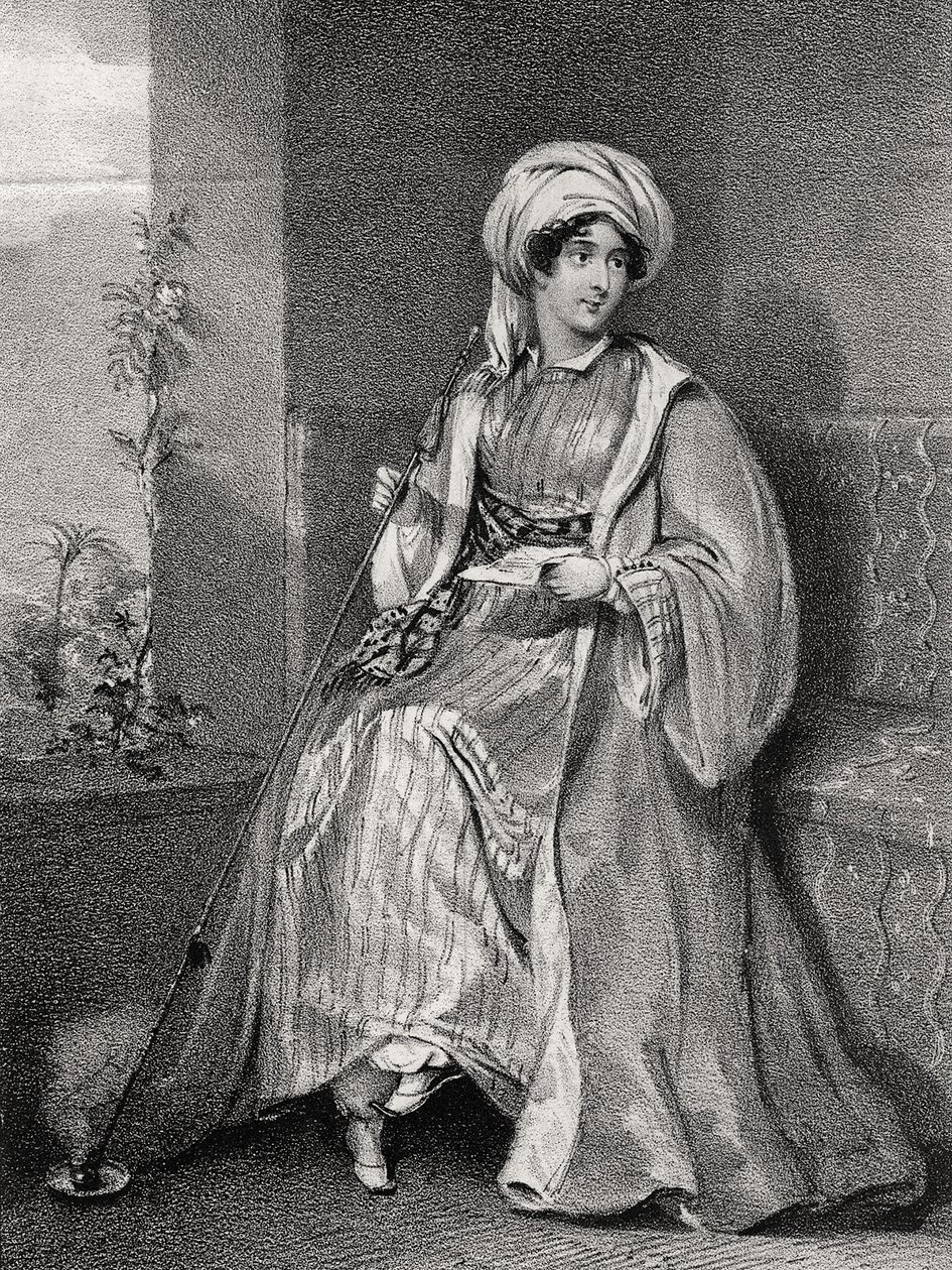 Portræt af Lady Hester Stanhope, af English School