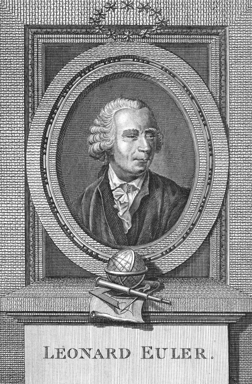Portræt af Leonard Euler (1707-83) af English School
