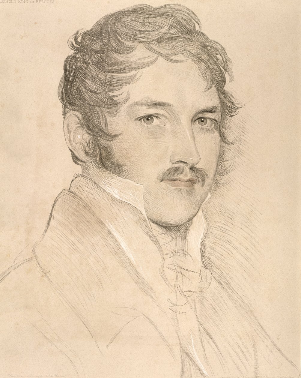 Portræt af Leopold I (1790-1865) af Saxe-Cobourg-Gotha af English School