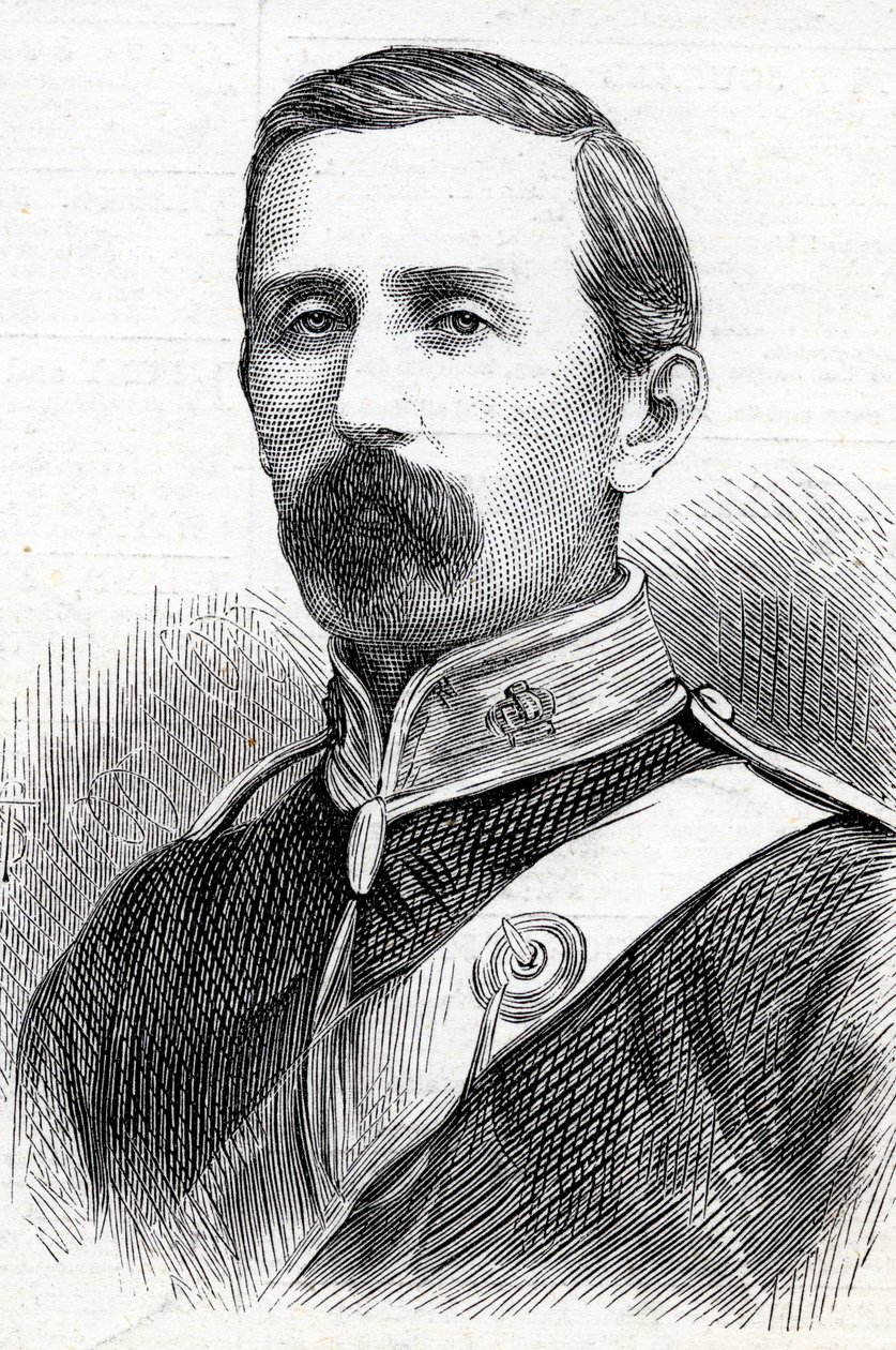 Portræt af oberstløjtnant George Taylor Denison, 1877 af English School