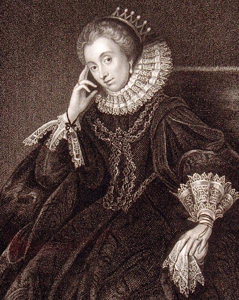 Portræt af Lucy Harrington, grevinde af Bedford (ca. 1581-1627), fra 