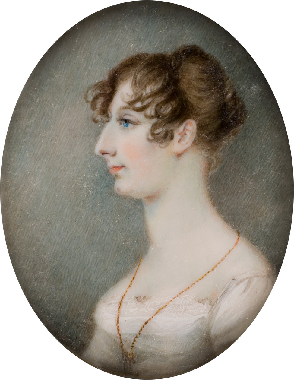 Portræt af Lucy, den ærede fru Whitmore, senere Lady Lucy Whitmore (1792-1840), ca. 1810-40 (olie på lærred) af English School