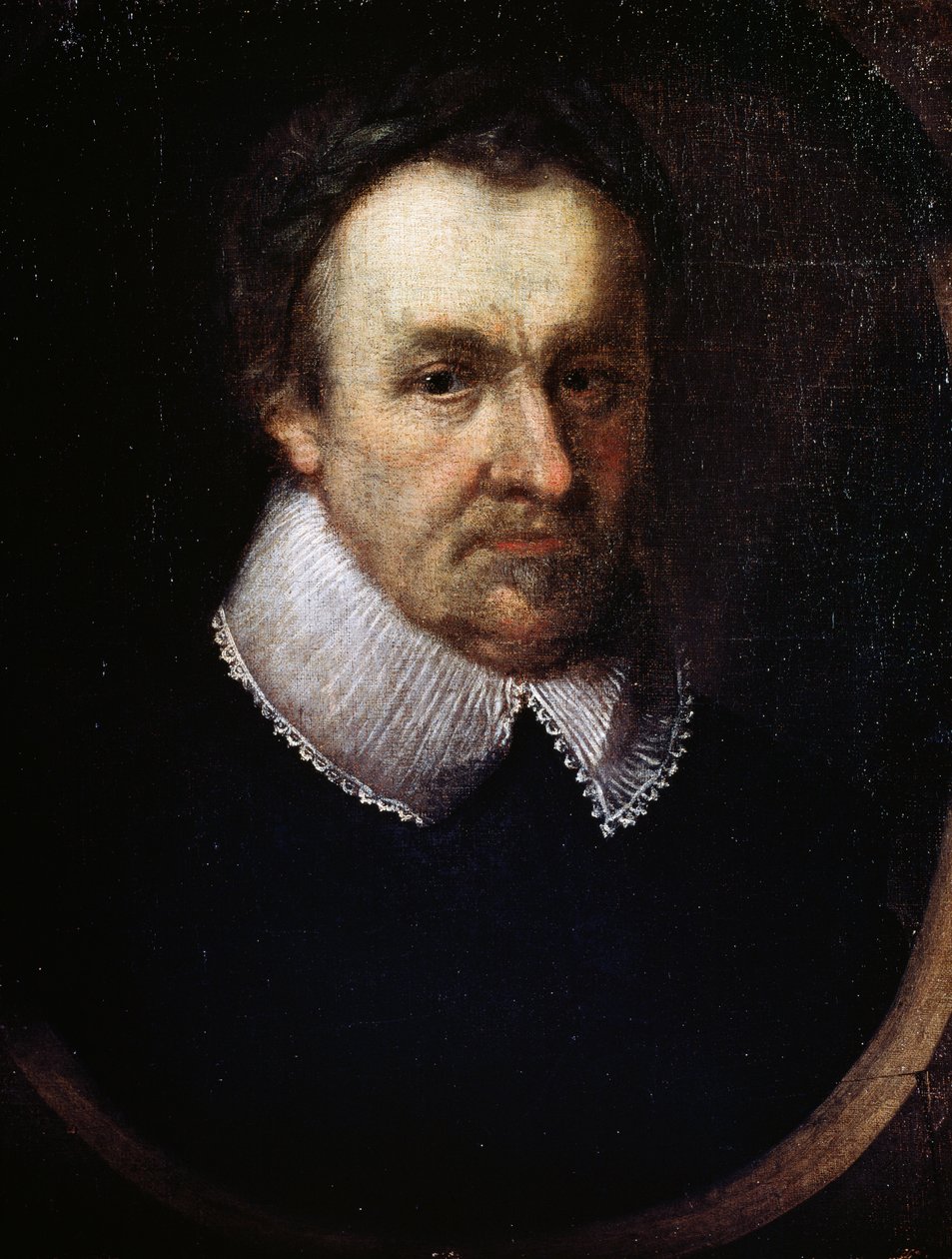 Portræt af Michael Drayton, engelsk digter og dramatiker af English School