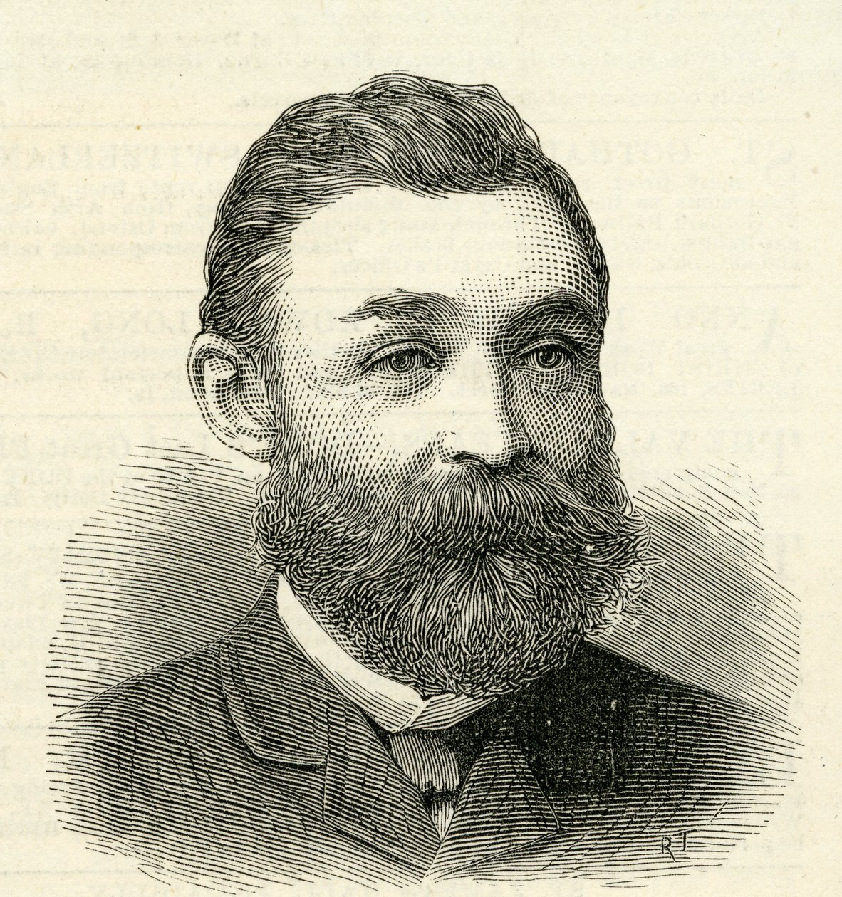 Portræt af Mr.R.Urwin, sekretær for Tyne Improvement Commissioners, 1884 af English School