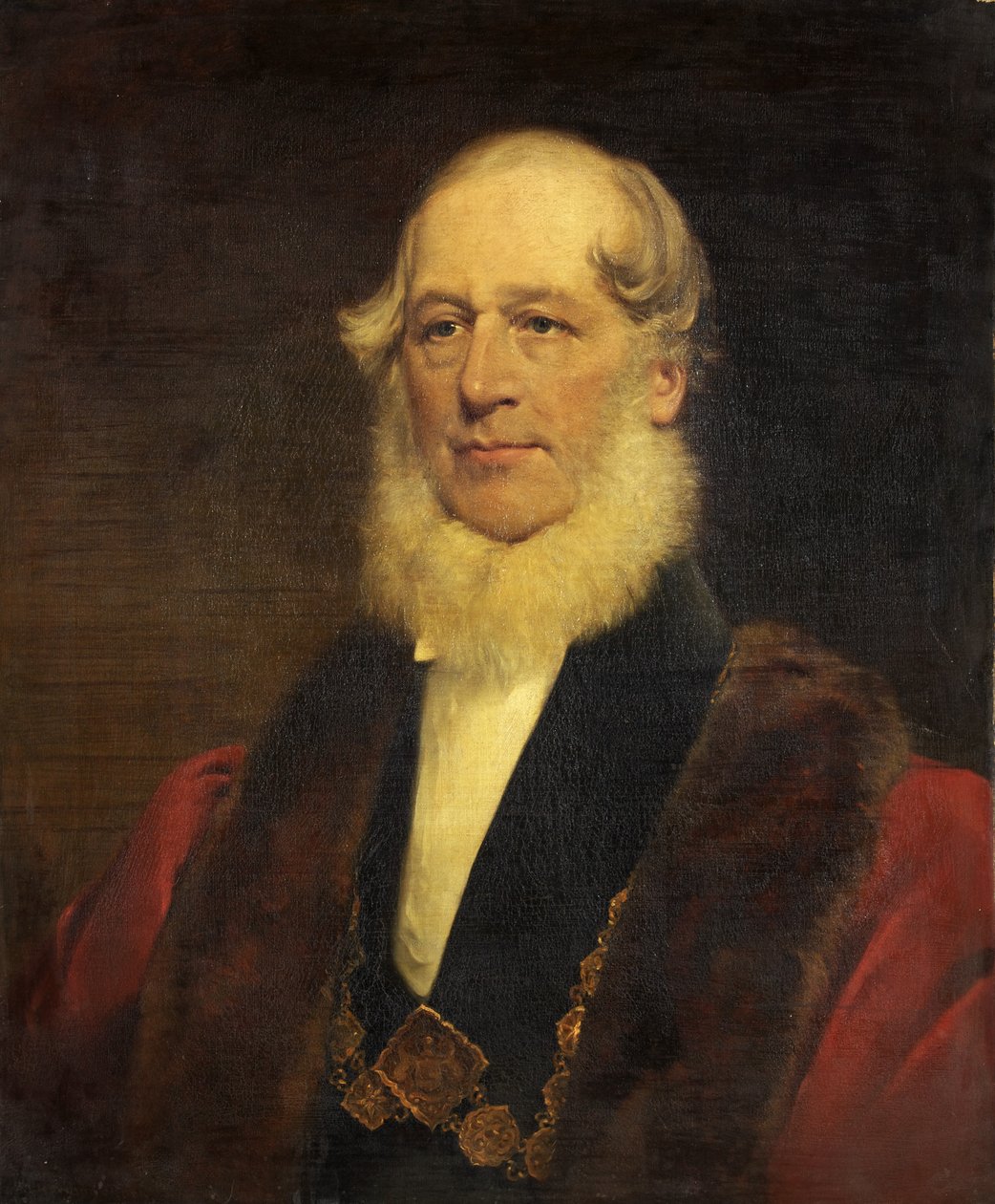 Portræt af Odiarne C. Lane (olie på lærred) af English School