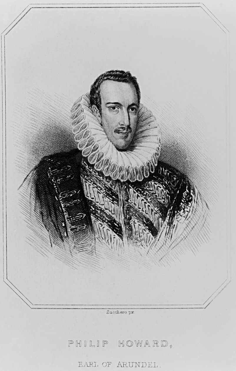 Portræt af Philip Howard (1557-95) 13. jarl af Arundel, fra 